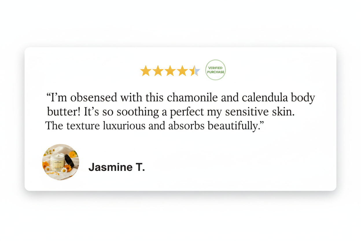 Enhanced Chamomile & Calendula Body Butter