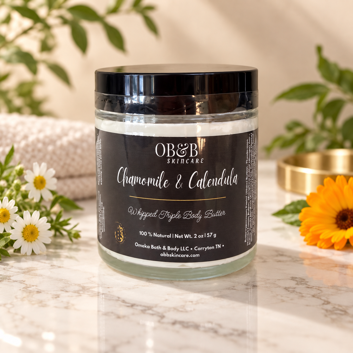 Chamomile & Calendula Body Butter - OB&B Skincare