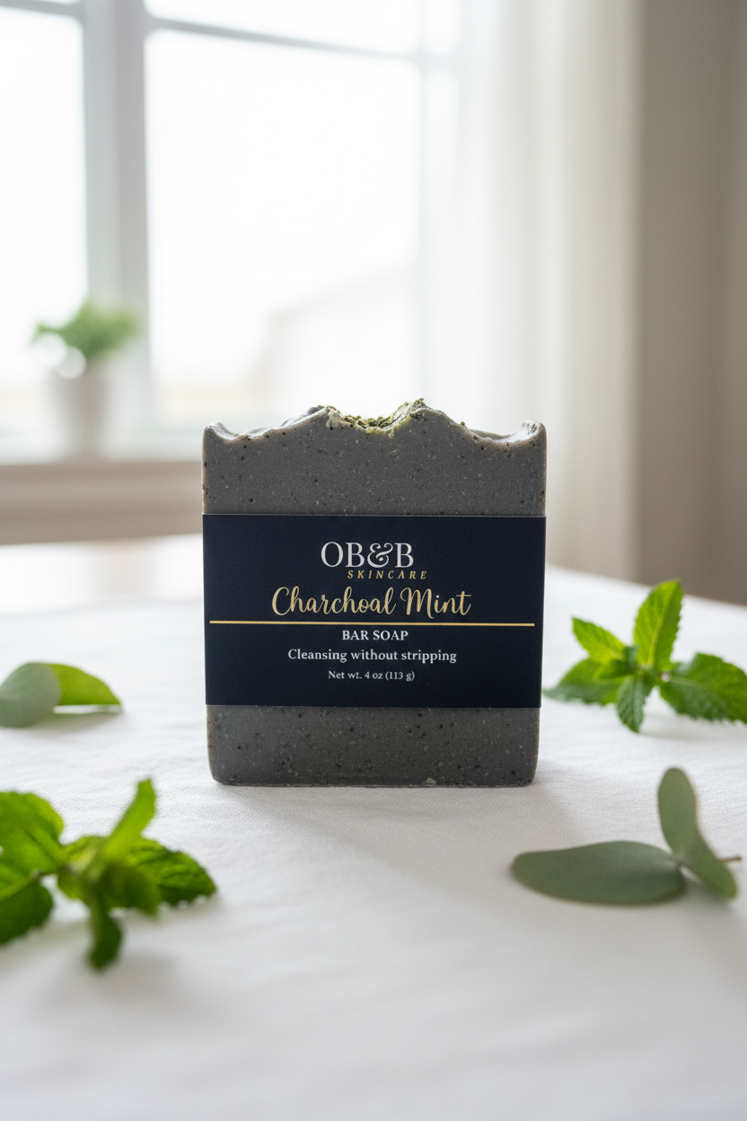 Charcoal Mint Bar Soap