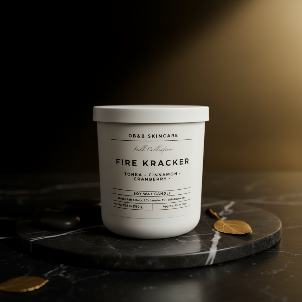Fire Kracker Candle - Marble