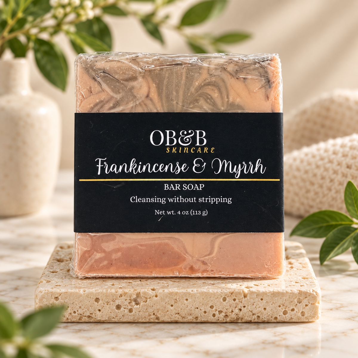 Frankincense & Myrrh Bar Soap - OB&B Skincare