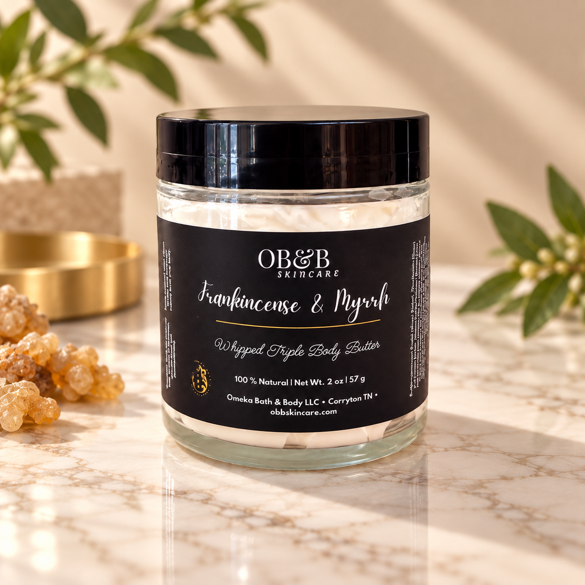 Frankincense & Myrrh Body Butter - OB&B Skincare