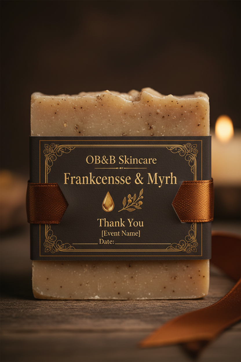 Frankincense & Myrrh Party Favor Label