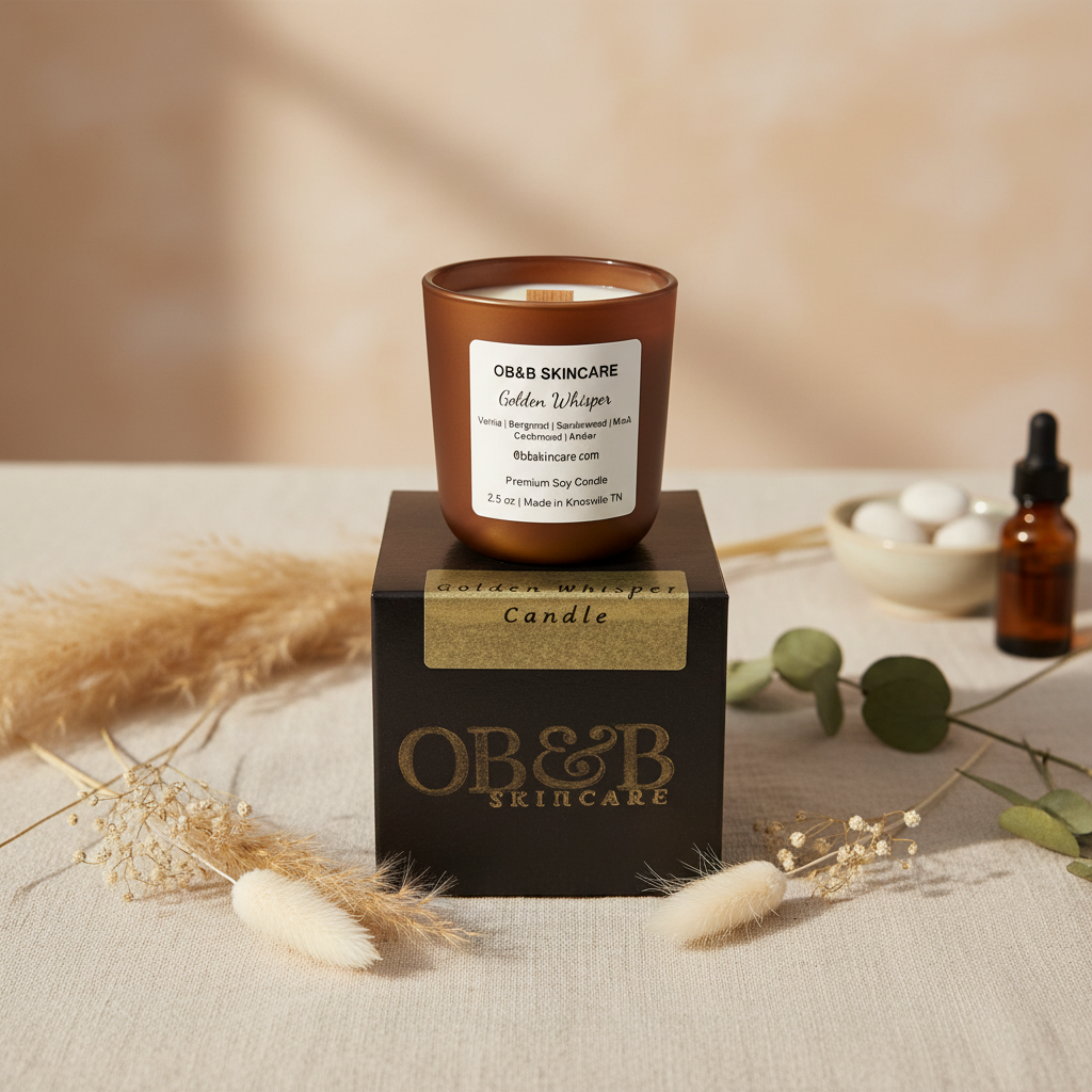 Golden Whisper Mini Candle Lifestyle