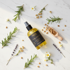 Healthy Scalp Oil Flat Lay