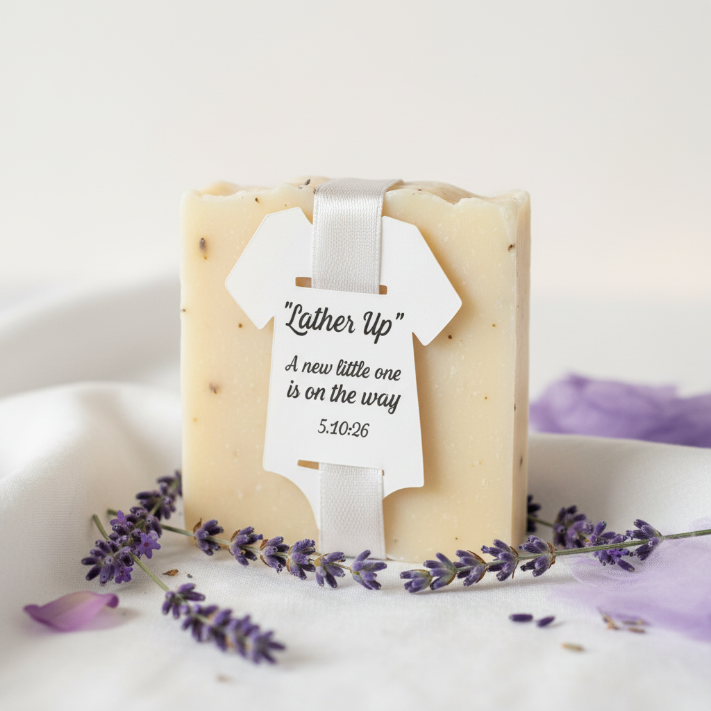 Lavender Party Favor Soap Close-Up