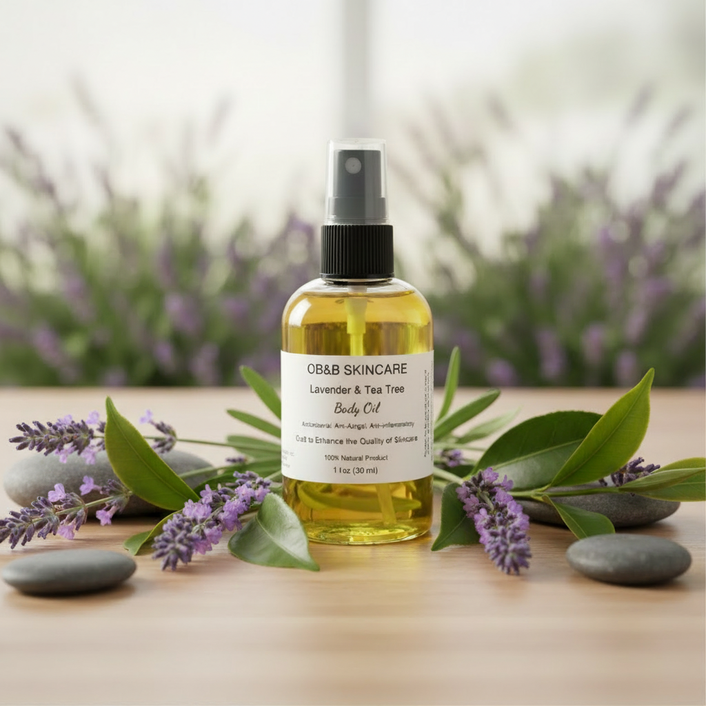 Lavender & Tea Tree Body Oil 1 oz bottle