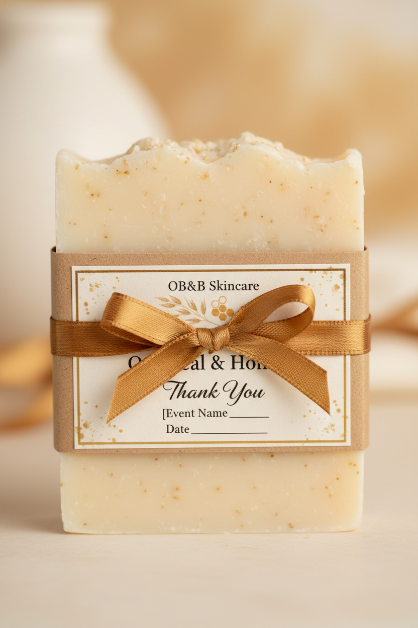 Thin Soap Party Favors on Baby Shower Table