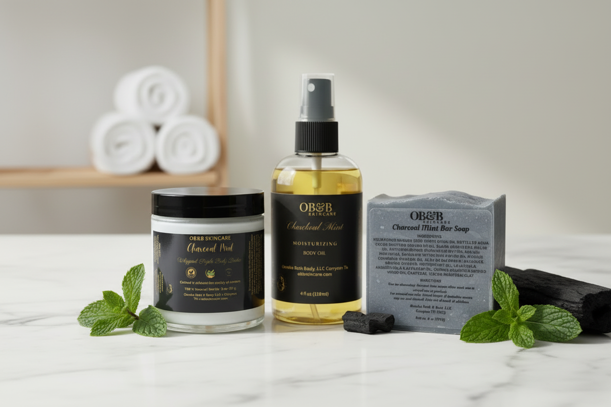 Charcoal Mint Trio