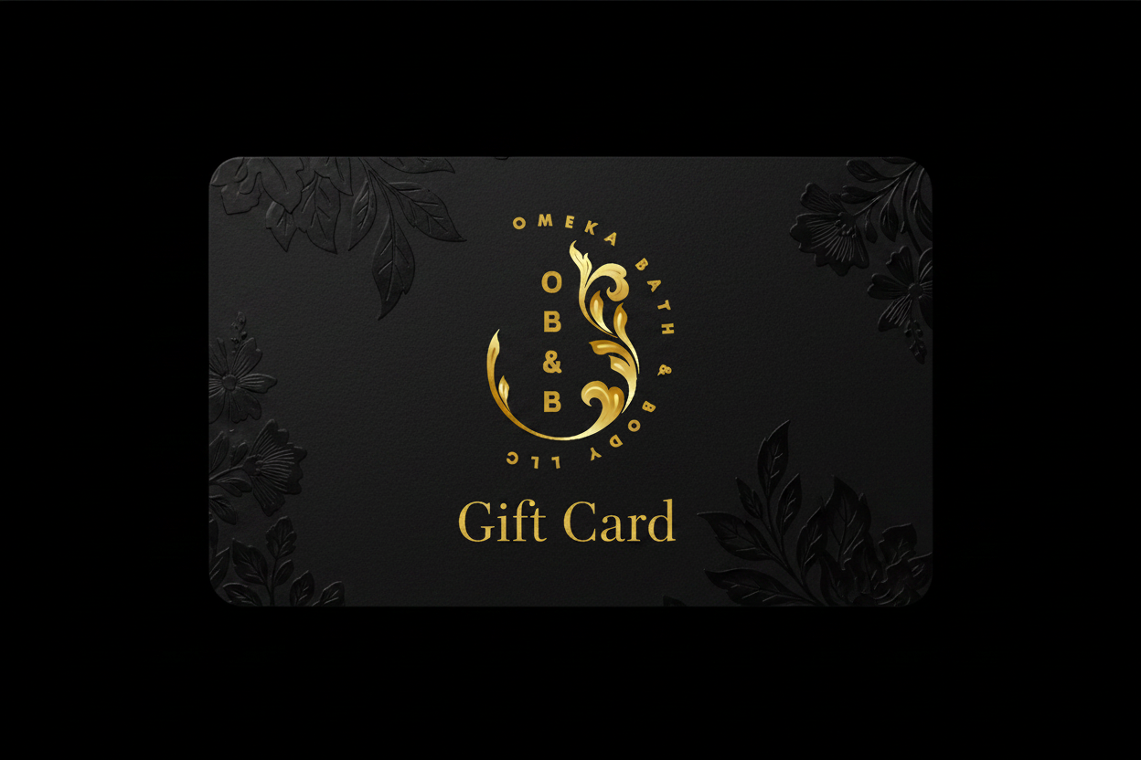 OB&B Skincare Gift Card Single Front