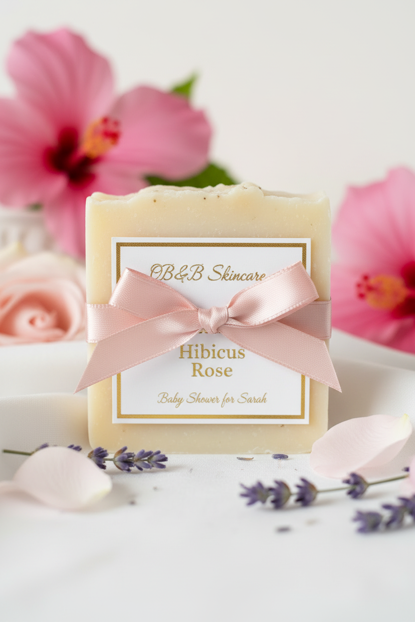 OB&B Skincare Party Favor Label Concept