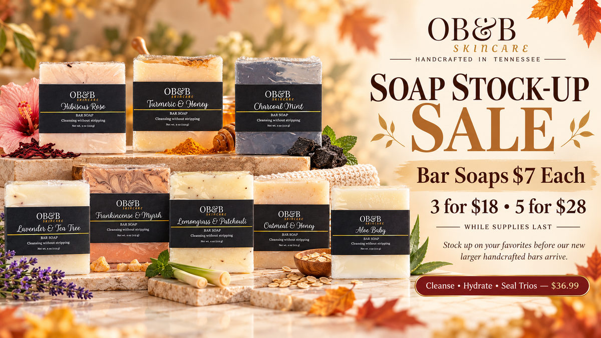 OB&B Skincare Soap Stock-Up Sale