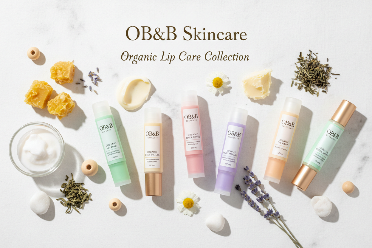 Organic Lip Balms Collection Banner