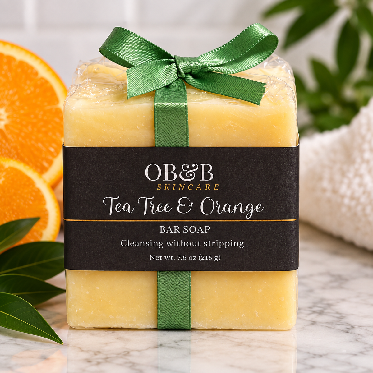 OB&B Tea Tree & Orange 2-Bar Soap Duo