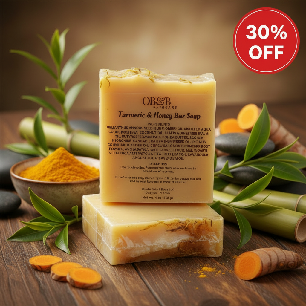 Turmeric Soap with 30% OFF Badge