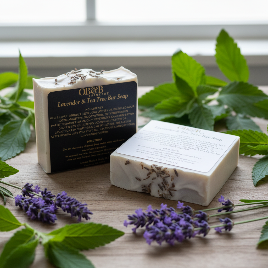 tea tree and lavender Lavender & Tea Tree Bar Soap - 3.2