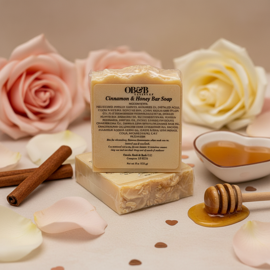 Valentine's Cinnamon & Honey Soap 1